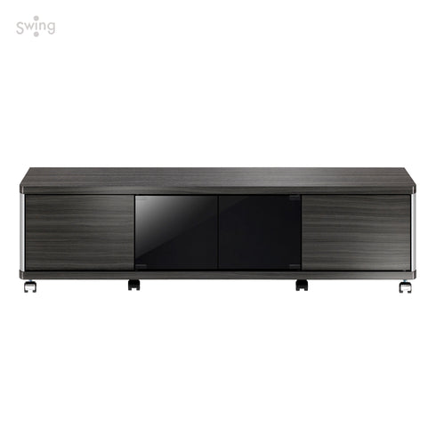 AS-GD1400L キャスター付きテレビ台 幅約140㎝ アッシュグレー ロータイプ
